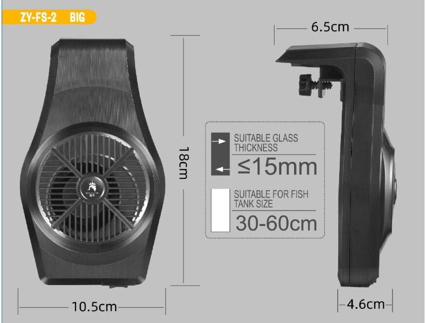 Image of LONDAFISH Aquarium Chillers Aquarium Fan Fish Tank Cooling Fan System for Salt Fresh Water (ZY-FS-2)