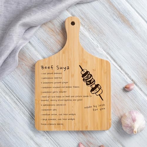 Tabla de Cortar Personalizada con Receta Manuscrita, Regalo Grabado para Mamá y Abuela, Regalo de Madera Personalizado para Seres Queridos, Regalo de Herencia Familiar miniatura 2