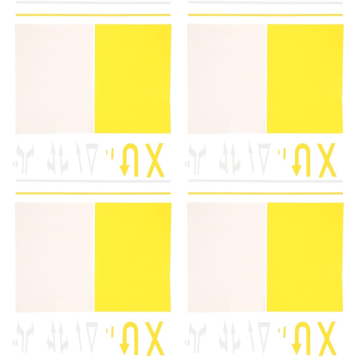 Totority 4sets Stop Stickers Highway Road Tape DIY Traffic Track Portable Light Easy to 2sheets*4