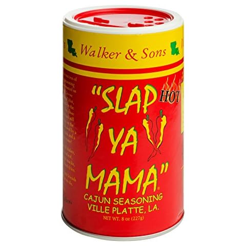 Slap Ya Mama Cajun Seasoning from Louisiana, Hot Blend, No MSG and Kosher, 8 Ounce Can Cover