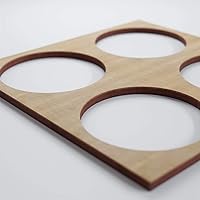 Vista 134 de 23 3/8"W X 23 3/8"H Large Wembley Decorativos Paneles De Pared De Madera De Calado, Aliso