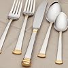Lenox Eternal Gold Flatware 5-Piece Place Setting, Service for 1 , Stainless -