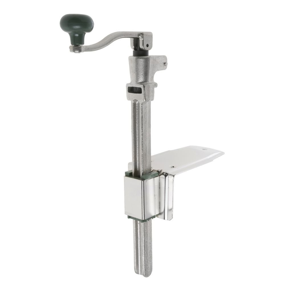 Table Mount Can Opener Stainless Steel - Up to 7" H Cans by HUBERT – Large, Cast Aluminum, Natural, Model TMC07