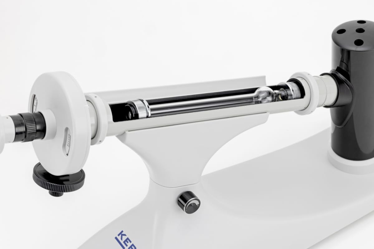 KERN OAB 20LED - Manuelles Polarimeter mit LED-Beleuchtung, LED-Lichtquelle, Halbschattenprinzip, variable Helligkeit, Messröhren bis 220 mm