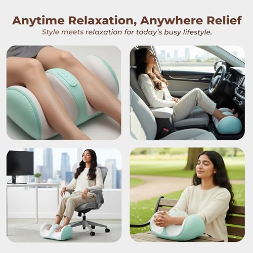 Image of Durafit91 Electric Foot Massager for Pain Relief, Feet Massager with Hand Simulation Massage, Air Compression, Shiatsu, Deep Kneading, Blood Circulation, Relaxation & Stress Relief, Portable Massager