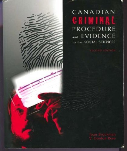 Introduction to Canadian Criminal Procedure for the Social Sciences