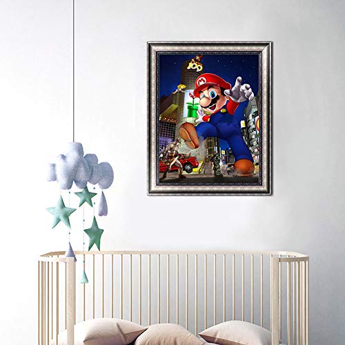 Diamond Painting Anime,Full Drill 5d Diamond Painting Kits for Adults Kids,Anime Diamond Painting Kit for Home Wall Decor Gift(Anime Diamond Painting,12x16Inch)