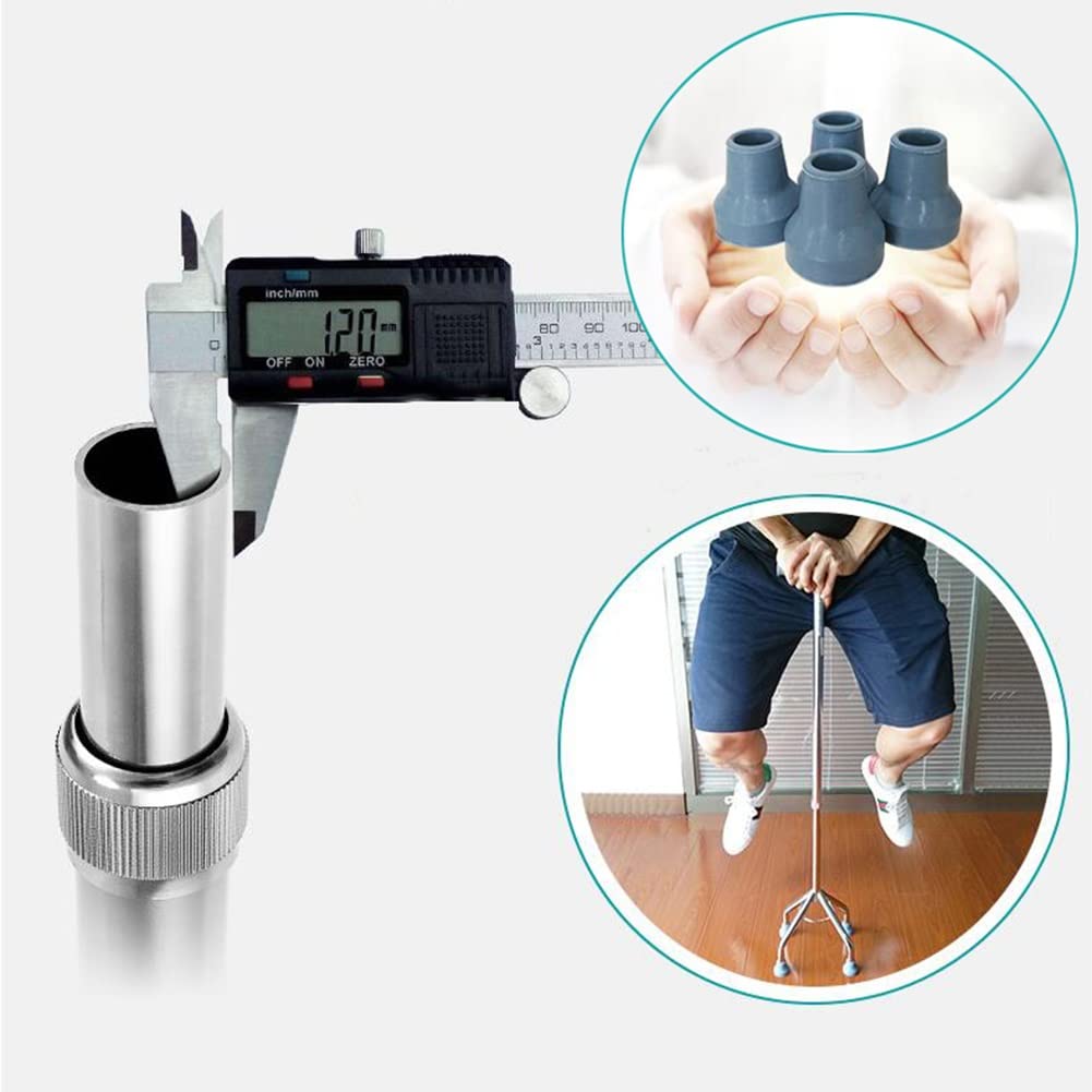 Muletas ergonómicas de Cuatro Patas, muletas para Ancianos con Puntas Antideslizantes, bastón Ligero para Caminar