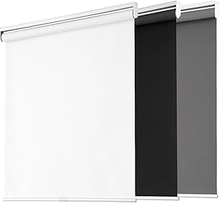 Blackout Roller Shades for Windows, Cordless Free-Stop Blinds with Therm...