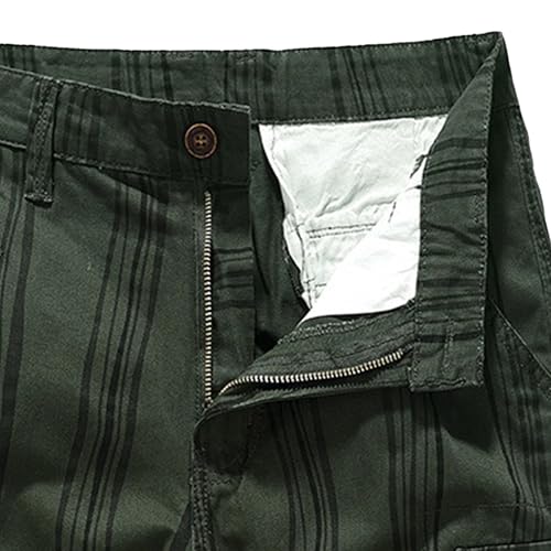 Shorts Casual Rayados para Hombre con Bolsillos miniatura 3