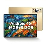 UXD 10.1" Android 15 Tablet 16GB RAM 256GB ROM, 4G LTE Dual SIM, WiFi 6, Octa-Core, 8000mAh, IPS HD Display, Tablet with Keyboard Mouse
