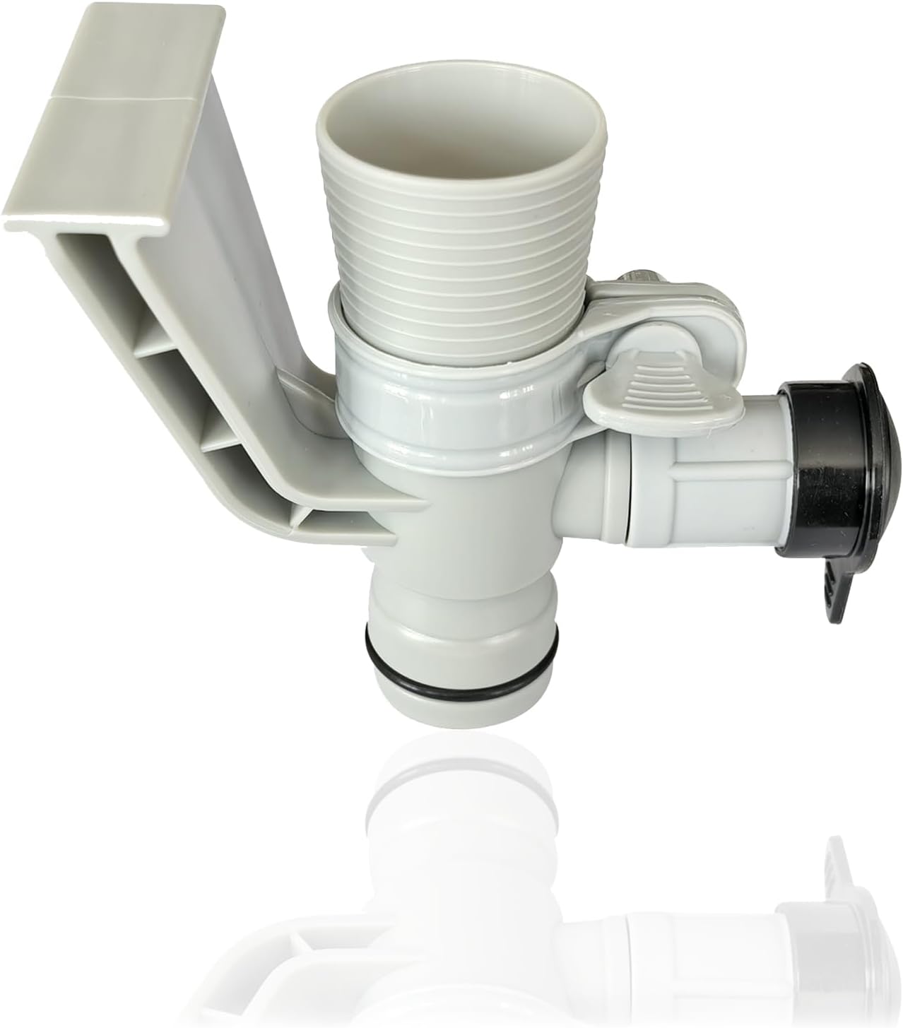 637R 12363 12368 Pool Pipe Holder, Air Jet Valve and Cap Replacement Kit for Above Ground Pools Compatible with C1000 Krystal Clear, 12363 12373 Valves and Air Inlet Adapters (Includes Black Cap)