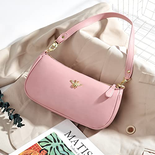 Image of Small Tote Shoulder Bags Purses for Women Retro Classic Crossbody Bags Cute Clutch Purse and Handbag