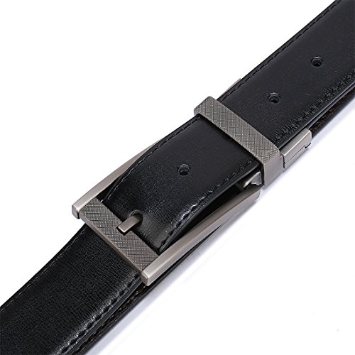Beltox Fine 43206-107414 Belts For Men Reversible Leather 1.25 Inch Waist Strap Fashion Dress Buckle Beltox thumb #5