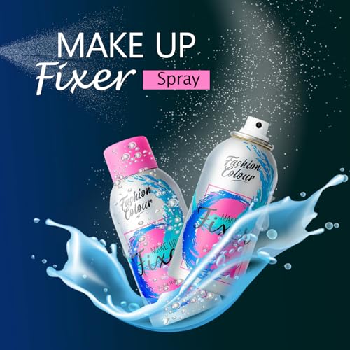 Image of Fashion Colour Makeup Fixer Spray After Makeup | Long Lasting Professional Makeup Fixer Spray For Face Makeup | Matte Finish, Oil Free & Lightweight | Dewy Setting Spray for All Skin Type |
