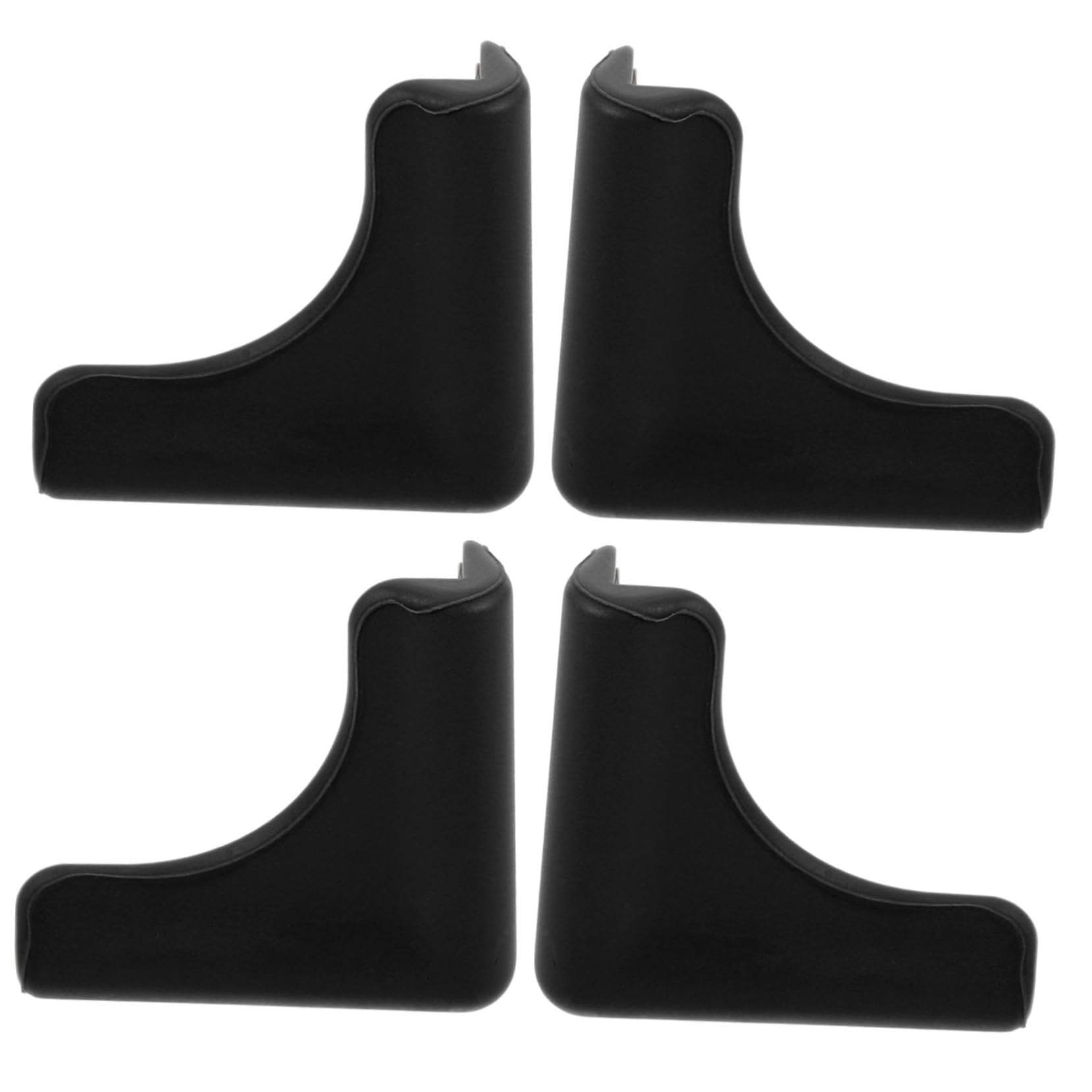 Abaodam 4pcs Silicone Table Corner Protectors for Furniture and Range Hood with Sturdy Black Corner Guards Wide Applicability and Household Safety Edge Protection