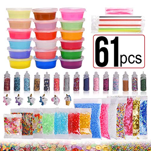 5000 Pcs 3D Polymer Fimo Slices DIY Nail Art Slime Supplies Charms Slime Making Kit Decoration Arts Crafts (9 Pack(5000pcs))