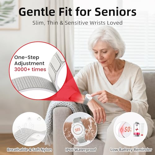CallToU Wi-Fi Wireless Caregiver Pager Call Button for Elderly at Home, APP Emergency Alert Fall Help System for Seniors, Patients/Disabled Monitoring at Home - Image 6