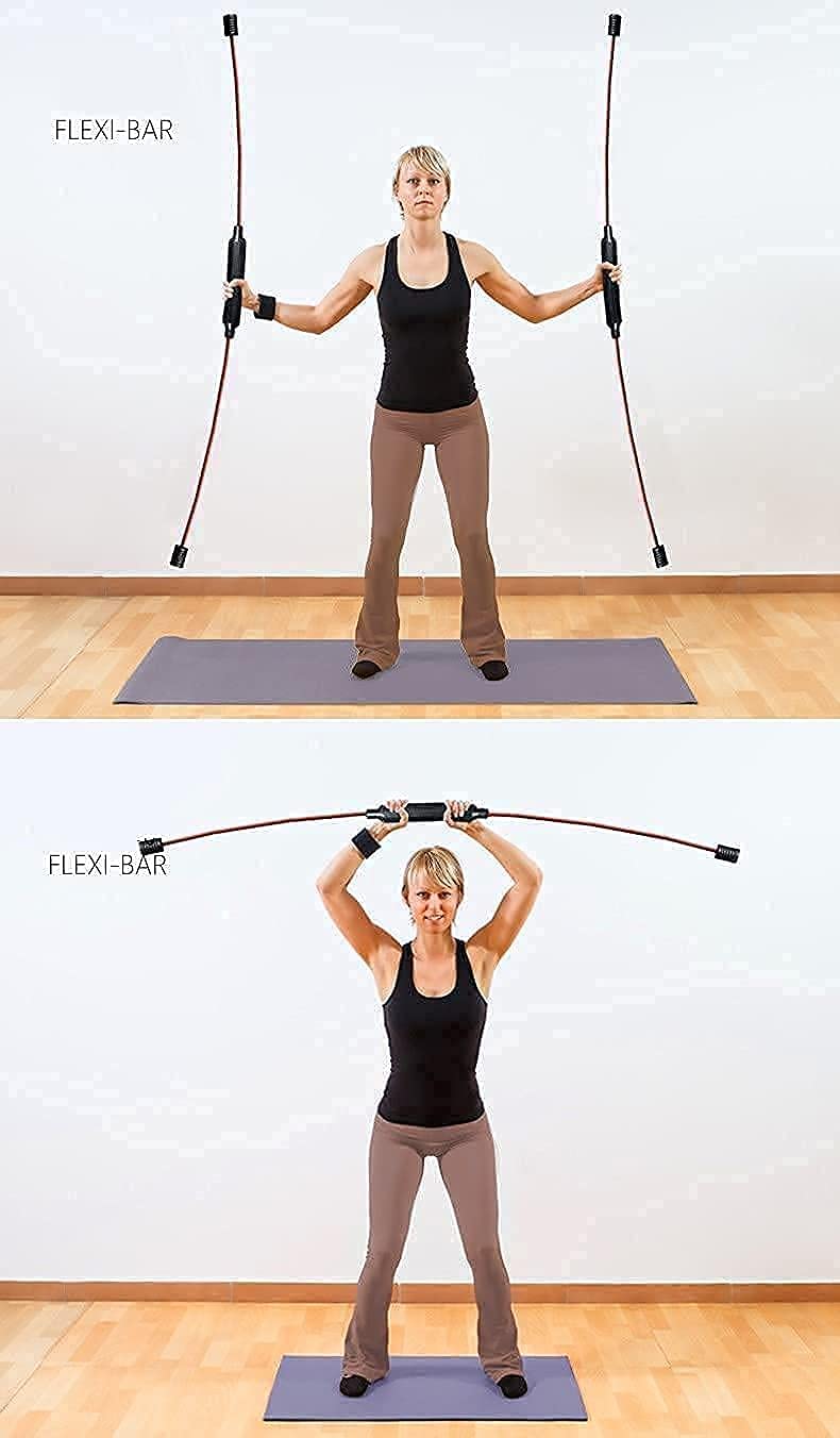 Swing Stick Fitness Asta elastica speciale per il fitness Barra per esercizi per il corpo totale, bastone parallelo addominale multifunzionale per l'allenamento muscolare, barra per tremore per l'home