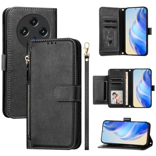 Étui Umidigi G100 finition rabat portefeuille élégant noir en simili