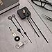 Hicarer Clock Movement Mechanism High Torque Long Shaft Clock Replacement Wall Mechanism Hands Quartzs DIY Repair Parts Motor Replacement with 2 Pairs of Hands
