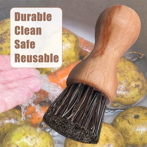 Miniatura 7 de 1 Pc Cepillo De Champiñones De Madera Para Limpiar Hongos Y Verduras,Cocina De Setas,Fregar Platos De Cocina Para Utensilios,Cepillo De Limpieza Sostenible