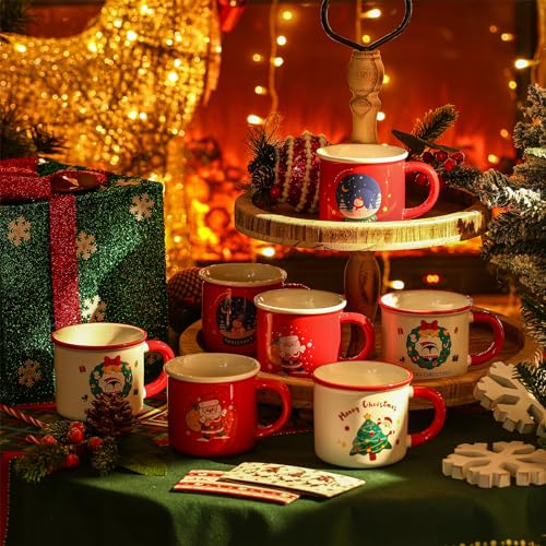 Set de 8 Tazas Navideñas Hushee de Cerámica 12oz miniatura 4