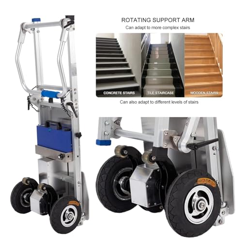 Carretilla eléctrica plegable para escaleras 485 lb miniatura 6