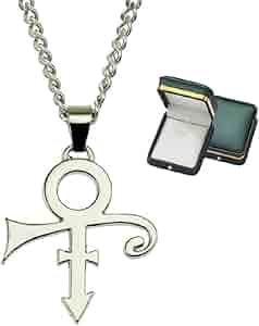 Princeネックレス Amazon.com: THAWR Prince Symbol Necklace - Celebrate Love with