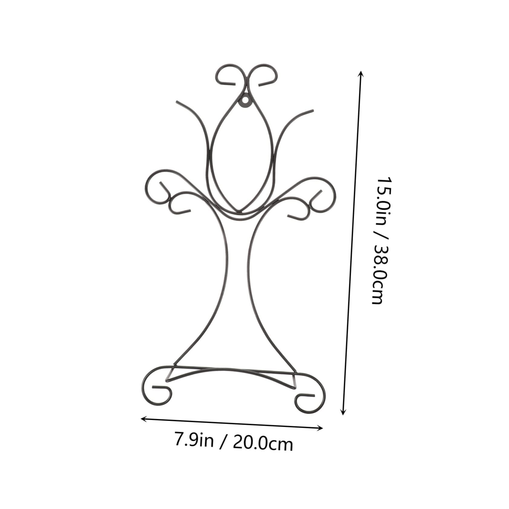 GRIRIW Art Display Rack Iron Plate Holder Stand Wall-mounted Multi-use Display for Artwork Home Decor