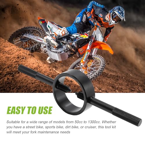 Image of Universal Motorcycle Fork Spring Compressor Tool Kit, Radial Pin Spanner and Cartridge Rod Holding Tool, Suitable for All 50cc-1300cc Motorcycle
