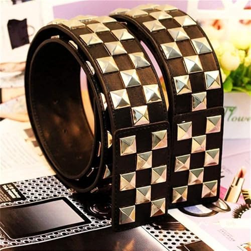 New Casual Studded Rivet Belt, Wild Punk Fashion Belt Band, 39 inch Long3