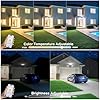 Onforu 65W Smart LED Flood Lights Outdoor, 6500LM Brightness Adjustable, APP Control Tunable 2700K-6500K, WiFi Alexa Security Lights with Timer & 4 Lighting Head, Exterior Floodlight for Yard Garage