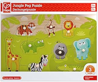 Hape E1406 Emergency Services Wooden Peg Puzzle - Educational Toy