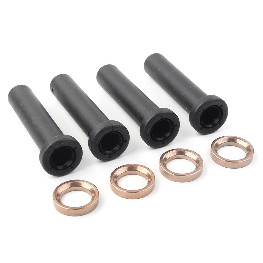 SIKUAI Kit di boccole lunghe per braccio di controllo della sospensione anteriore ATV per motocicletta, 8 pezzi per ATV Sportsman 500 1996-2002, nero