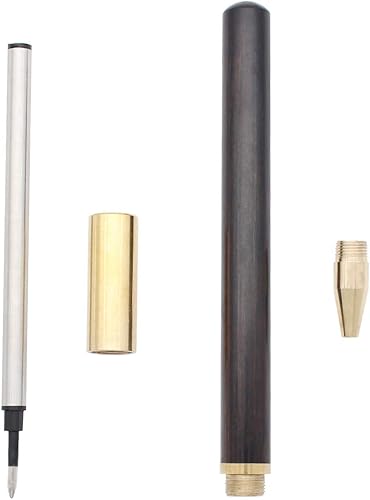 Miniatura 6 de Gullor Bolígrafo de punta redonda de madera de latón hecho a mano, bolígrafo de tinta Liguid para oficina, regalo de negocios, madera negra