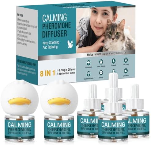 Cat Calming Diffuser 8 in 1 Multicat Pheromone Diffuser Pheromone...