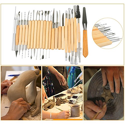 Outils de modelage argile Winterworm avec stylets et ébauchoirs pour sculpter la céramique