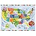 C.R. Gibson United States Map Floor Jigsaw Puzzle Game for Kids, 74pc