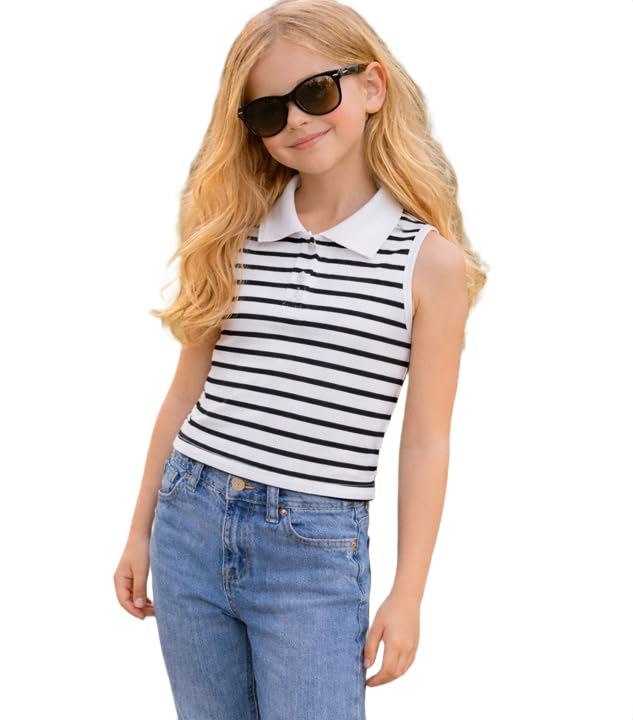 Baby Girls Solid Cotton Blend Dress Style T Shirt Top-image-23