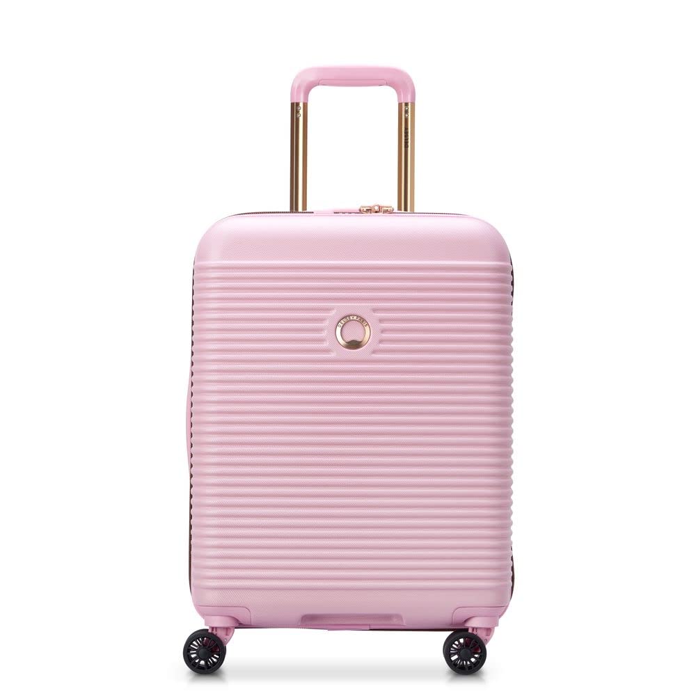 DELSEY Paris - Freestyle - Valise Cabine Rigide 55 cm x 39 cm x 21 cm - 36 L - S Slim - Pivoine