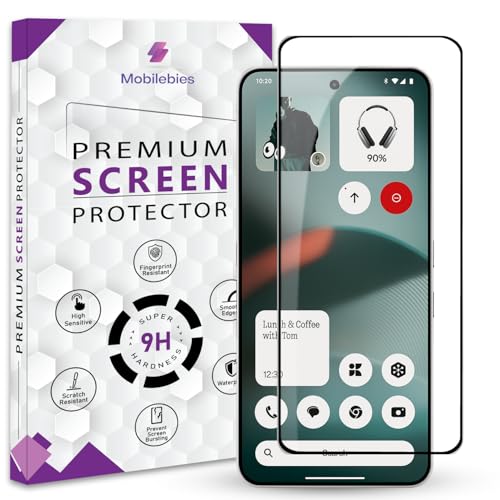 Image of Mobilebies Premium Tempered Glass Screen Protector Guard For Nothing Phone 3 5G (6.67 Inch, Pack of 1) | Edge to Edge Coverage With Easy to installation kit