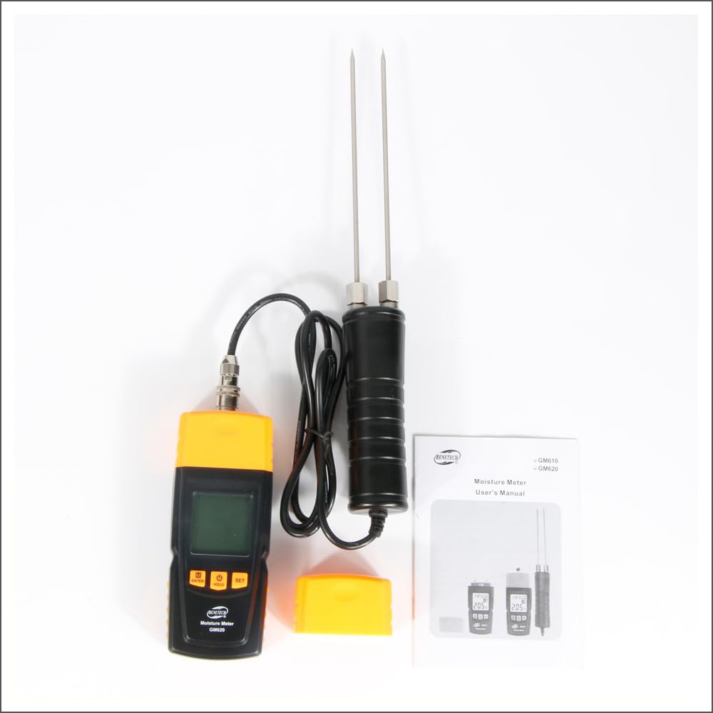 Medidor de humedad Medidor de humedad de madera Probador de humedad digital Medidor de humedad de madera portátil Handhe 2~70% Higrómetro eléctrico for carpintería