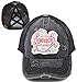 Criss Cross Hat Womens Saying Baseball Hat - Beach Please - Black