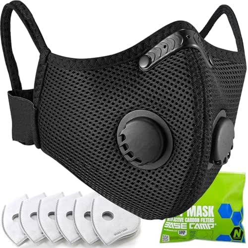 BASE CAMP M Plus Dust Mask, Breathable Reusable Face Mask