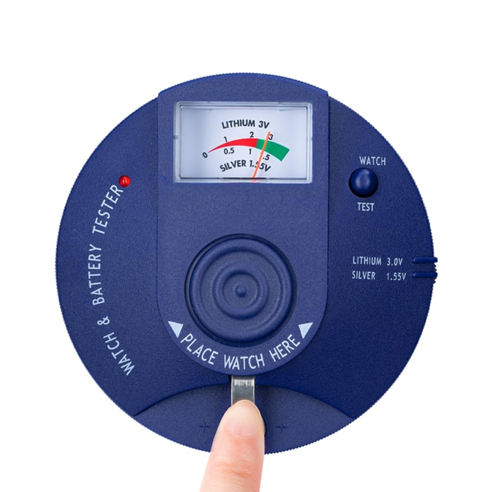 Testeur de Mouvement à Quartz, Testeur D'Impulsions de Batterie de Montre de Type Circulaire et Analyseur de Batterie de Pile Bouton 1,5 V 3 V