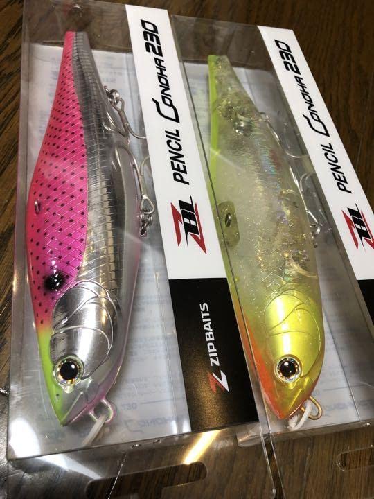 コノハ230 ザブラ ペンシル ジップベイツ ダウスイ メガドッグ チャート 黄 ☆特価セール品・在庫限り☆ジップベイツ ザブラペンシル コノハ