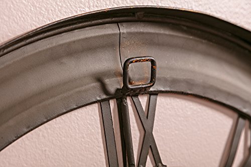 IMAX 1003 Oversized Wall Clock - Open Back Round Wall Clock, Analogue Clock for Hotel, Living Room, Dining Room. Modern Wall Clocks