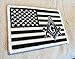 Masonic Black American Flag Patch Embroidered Iron-On Freemason Square Compass