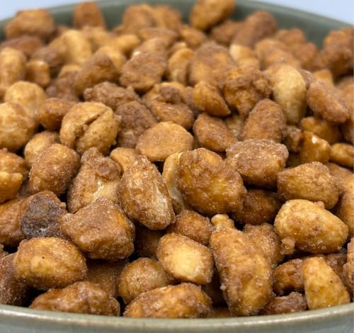 NULTHY - 500gr Cacahuetes Caramelizados con Miel y Canela - Snack Gourmet Premium, Frutos Secos, Aperitivo Dulce Crujiente